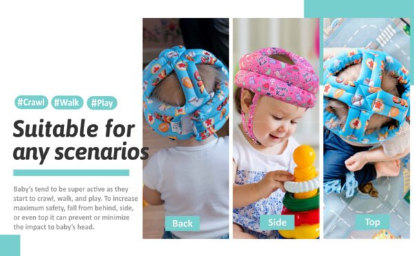 Safety Helmet for Infant Toddler with Head Cushion - Image 2